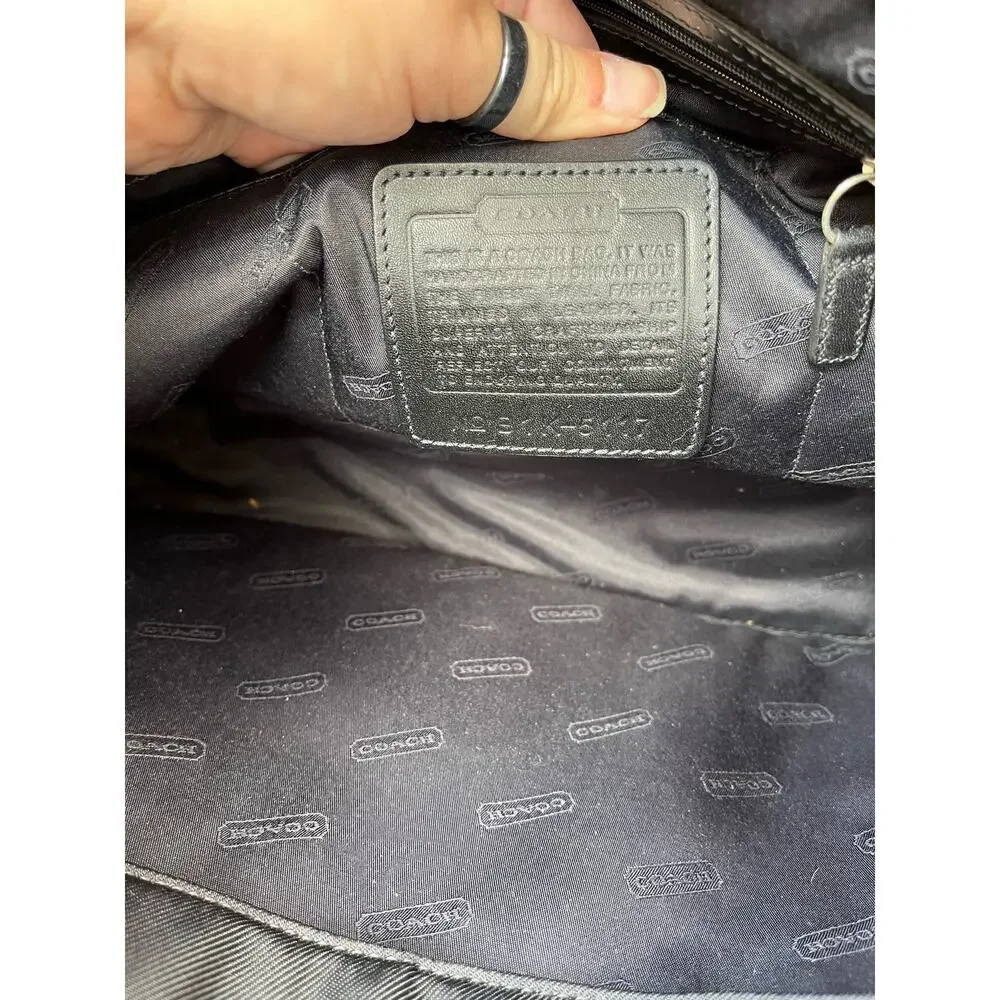 Coach Black Laptop Bag, Vintage Coach NO B1K-5117